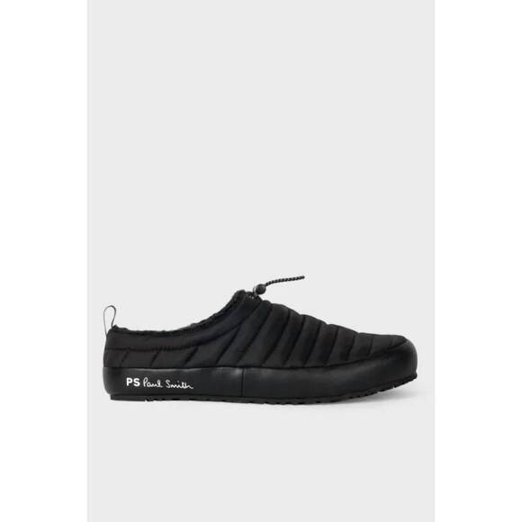 NEW PAUL SMITH men\'s larsen mule slippers in black main image 4